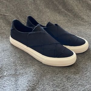 Gypsy Jazz Black Canvas Sneaker with Velcro Strap